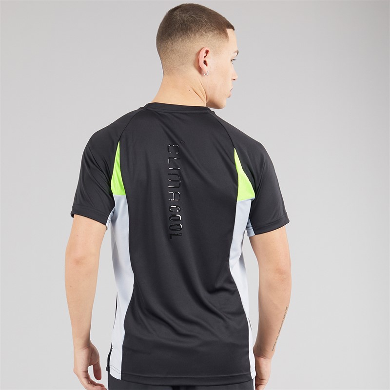 adidas Mens Tech Apparel Colorblock Training T-Shirt Black