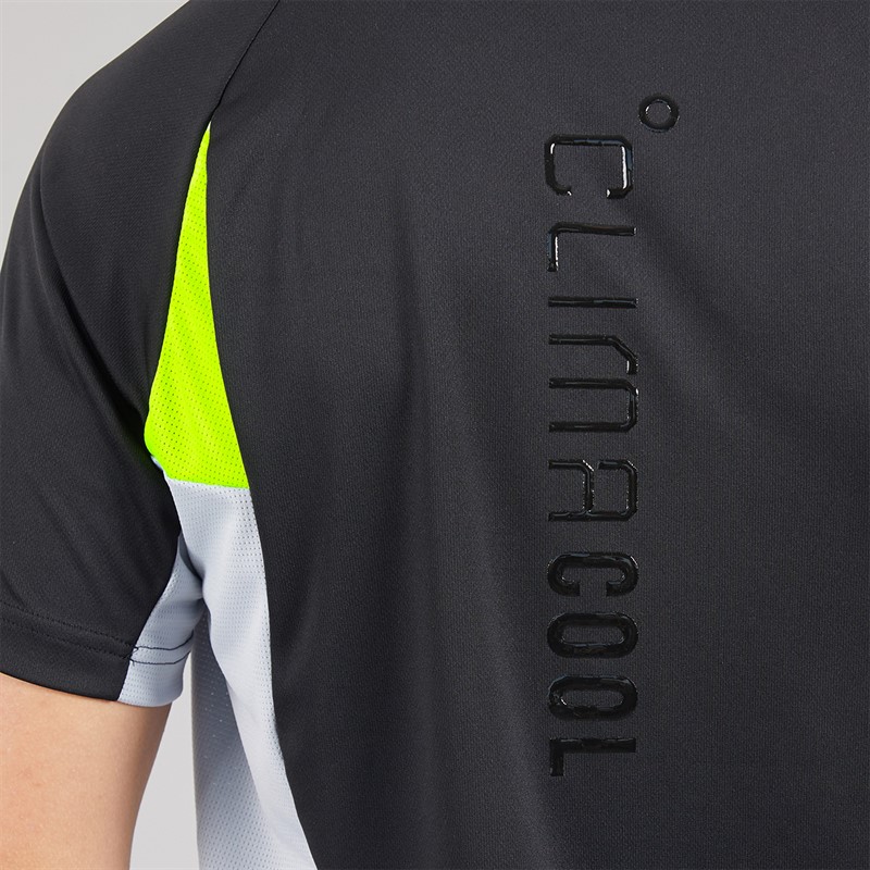adidas Mens Tech Apparel Colorblock Training T-Shirt Black