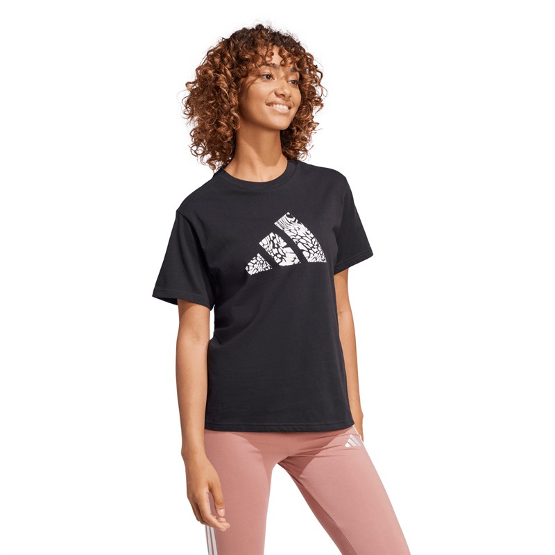 adidas Graphic t-shirt moro dla niej kolor Czarny