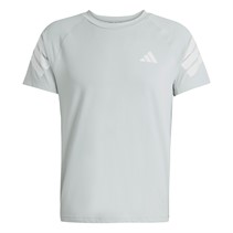 adidas Herren Icon 3 Streifen T Shirt Wonder Silver/Weiß