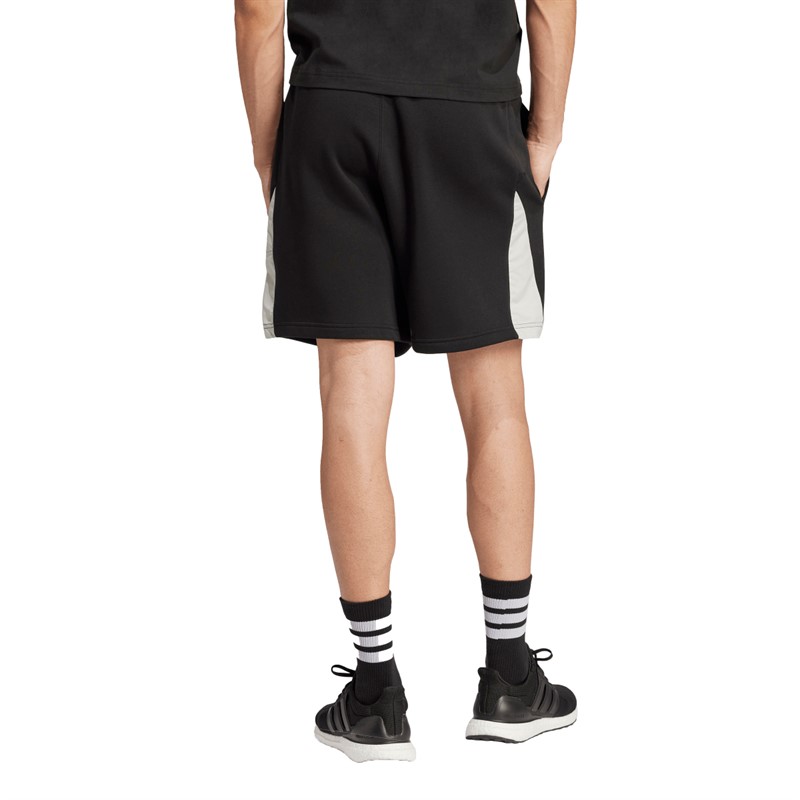 adidas Herren Saisonale Essentials Farbblock Shorts Schwarz