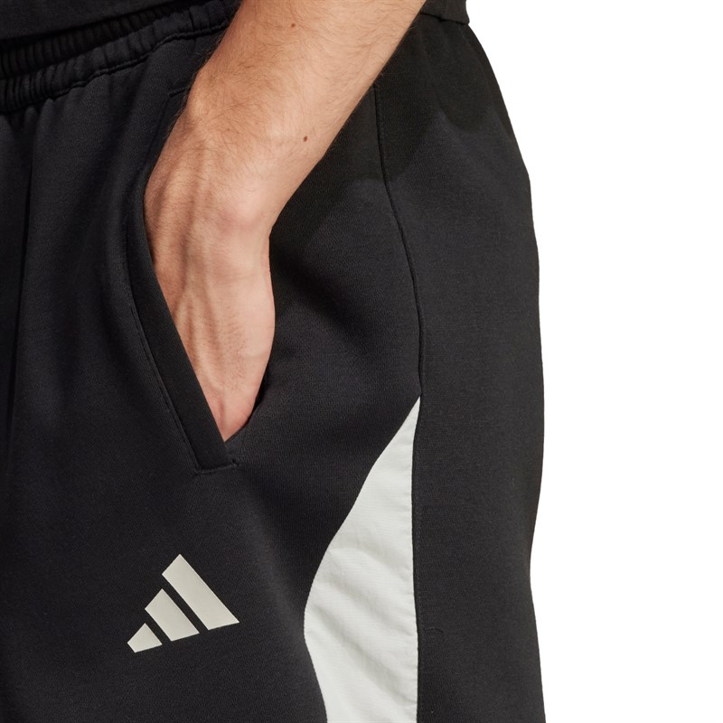 adidas Herren Saisonale Essentials Farbblock Shorts Schwarz