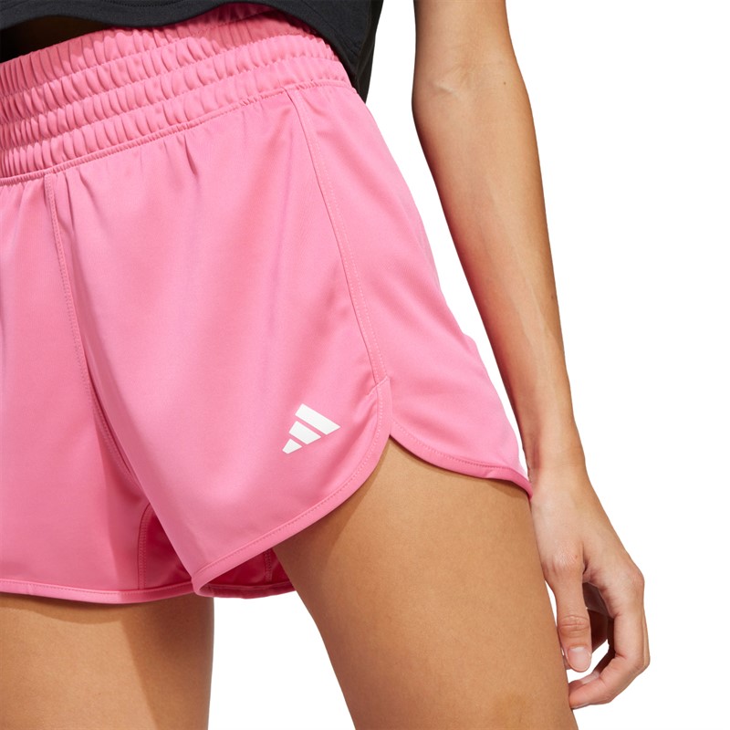 adidas Spodenki z dzianiny z wysokim stanem Pacer Essentials dla niej kolor Pink Fusion/Biały