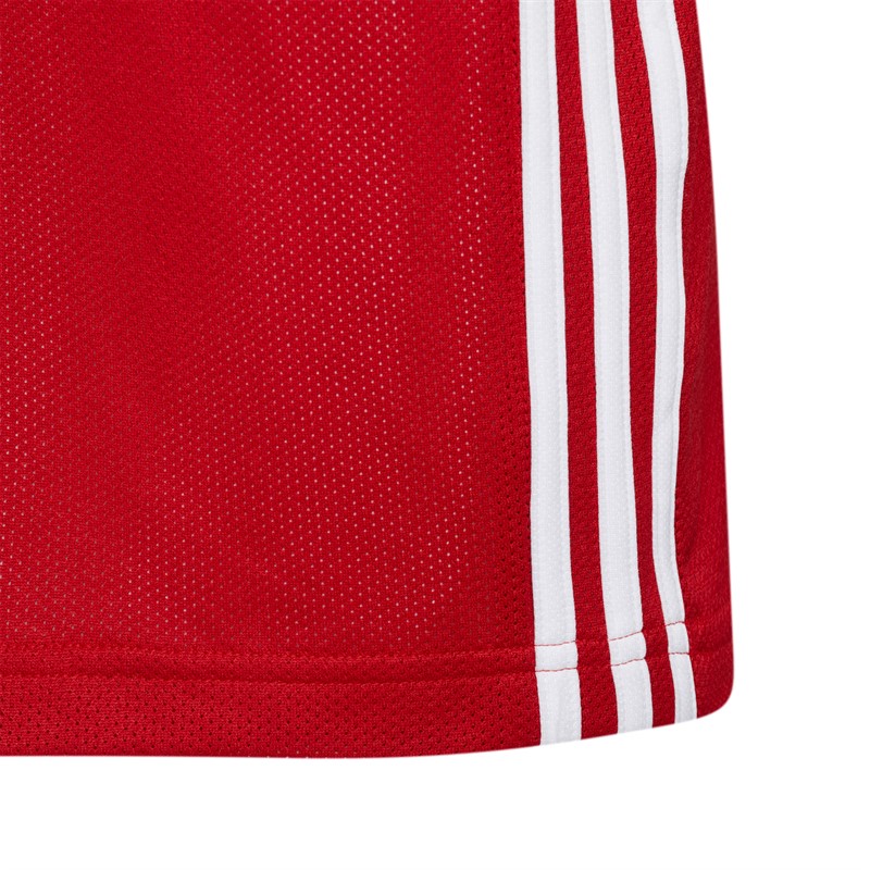 adidas Junior 3G Speed Wendbare Basketballtrikot Power Red/Weiß