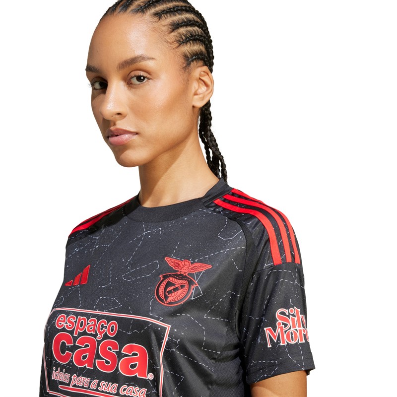 adidas Damen SLB Benfica Auswärts Trikot 24/25 Schwarz