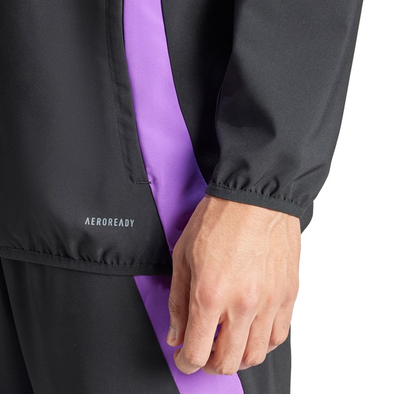 adidas DFB Niemcy 23/24 kurtka przedmeczowa dla niego kolor Czarny