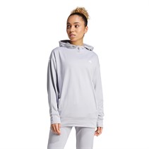 adidas AEROREADY Game And Go Hoodie dla niej kolor Glory Grey/Biały