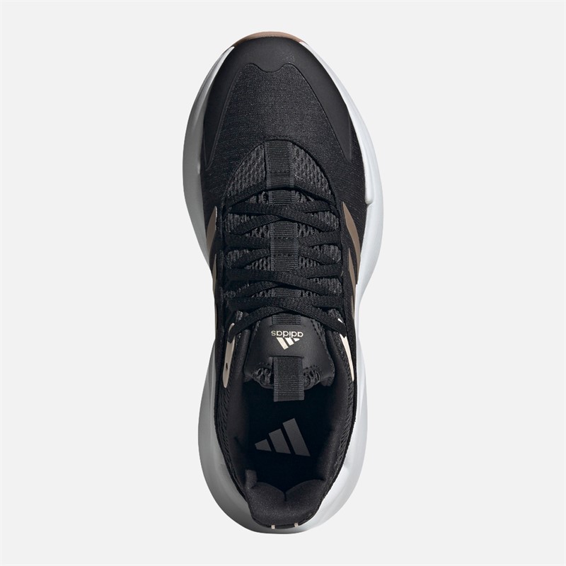 adidas Damen Alphaedge+ Trainer Core Black/Champagne Met/Carbon