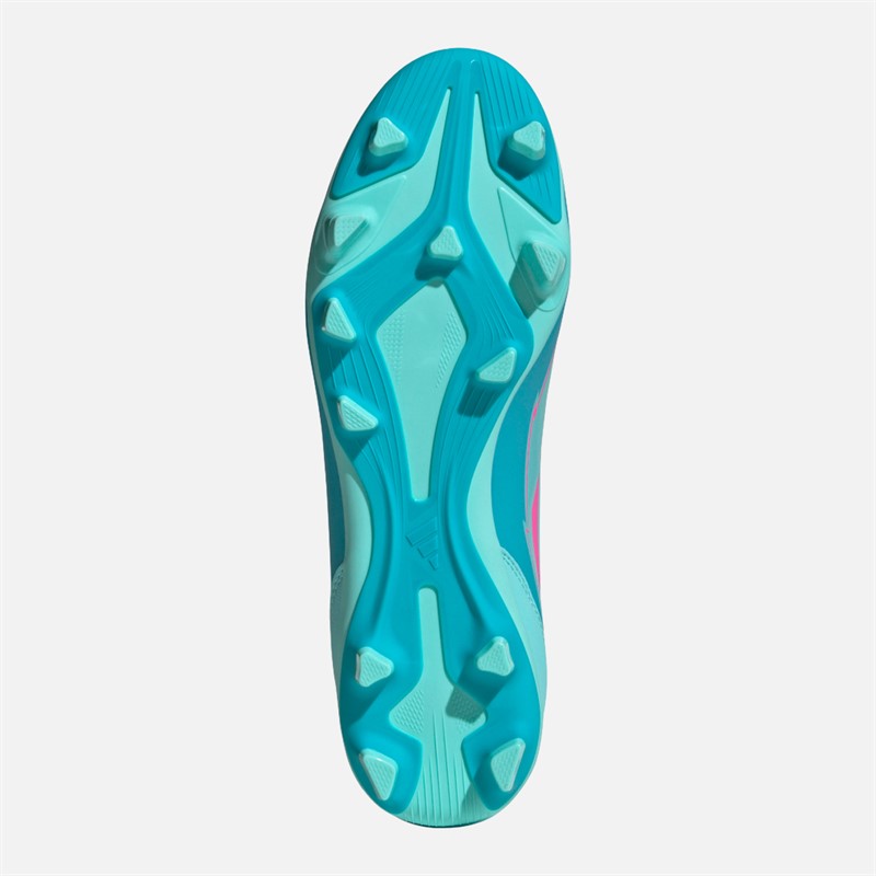 adidas Herren F50 Club Messi FG/MG feste/multidynamische Fußballschuhe Flash Aqua/Lucid Pink/Lucid Cyan