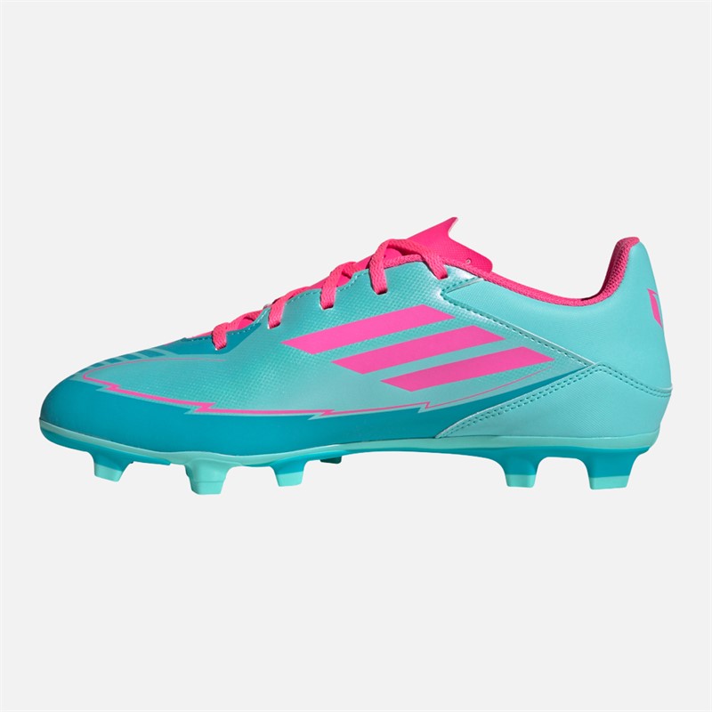 adidas Herren F50 Club Messi FG/MG feste/multidynamische Fußballschuhe Flash Aqua/Lucid Pink/Lucid Cyan