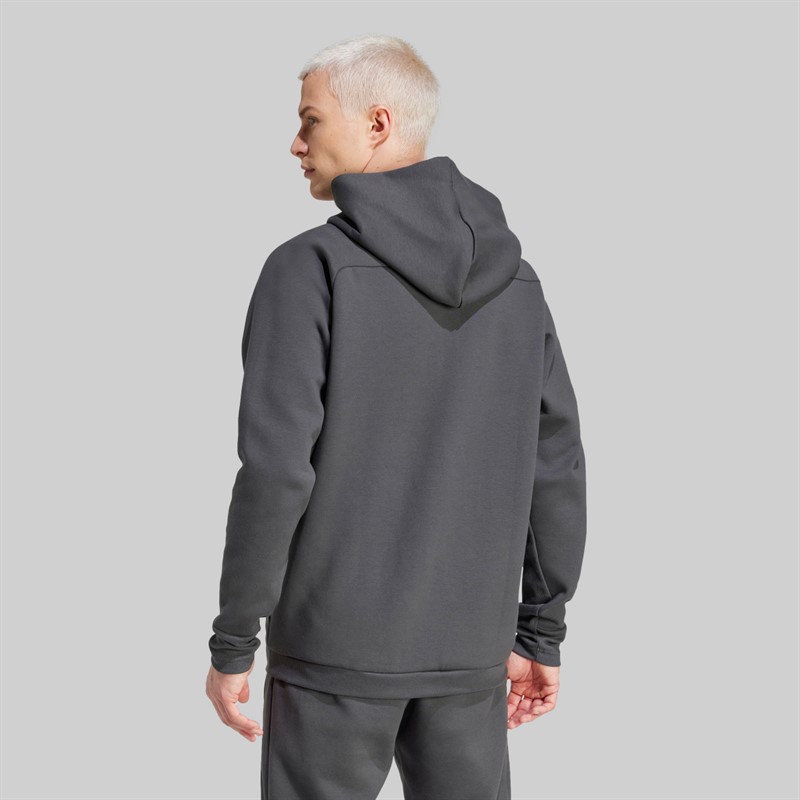 adidas 24 bluza z kapturem na zamek błyskawiczny DFB Niemcy dla niego kolor Carbon