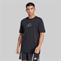 adidas Herren All Gym Kategorie Rücken Grafik T Shirt Schwarz/Grey Six