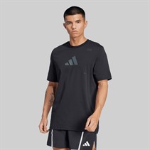 adidas Herren All Gym Kategorie Rücken Grafik T Shirt Schwarz/Grey Six
