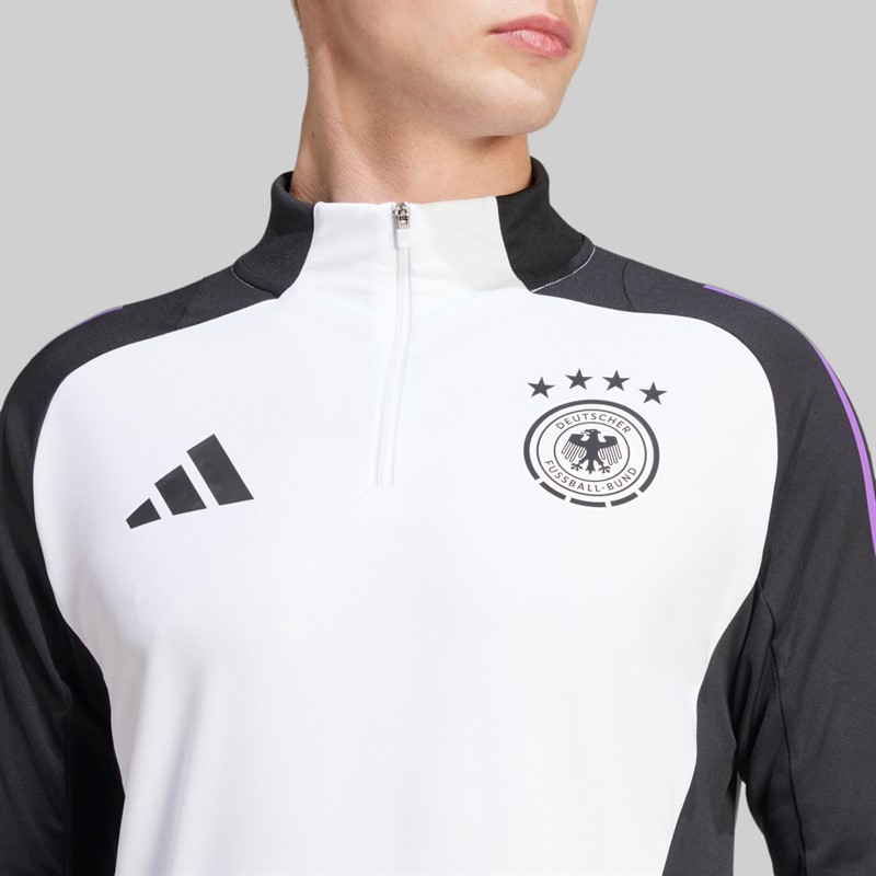 adidas Treningowy top zamkiem 1/4 DFB Niemcy dla niego kolor Biały