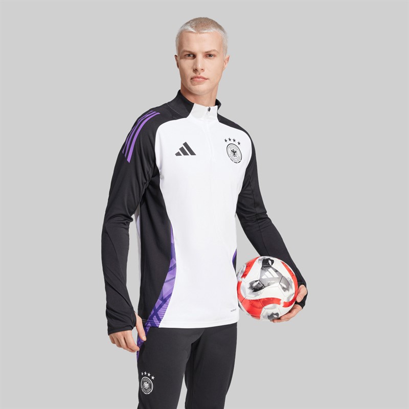 adidas Treningowy top zamkiem 1/4 DFB Niemcy dla niego kolor Biały