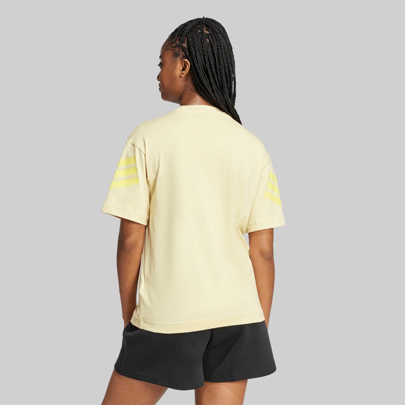 adidas Future Icons 3-Stripes T-shirt dla niej kolor Powder Yellow