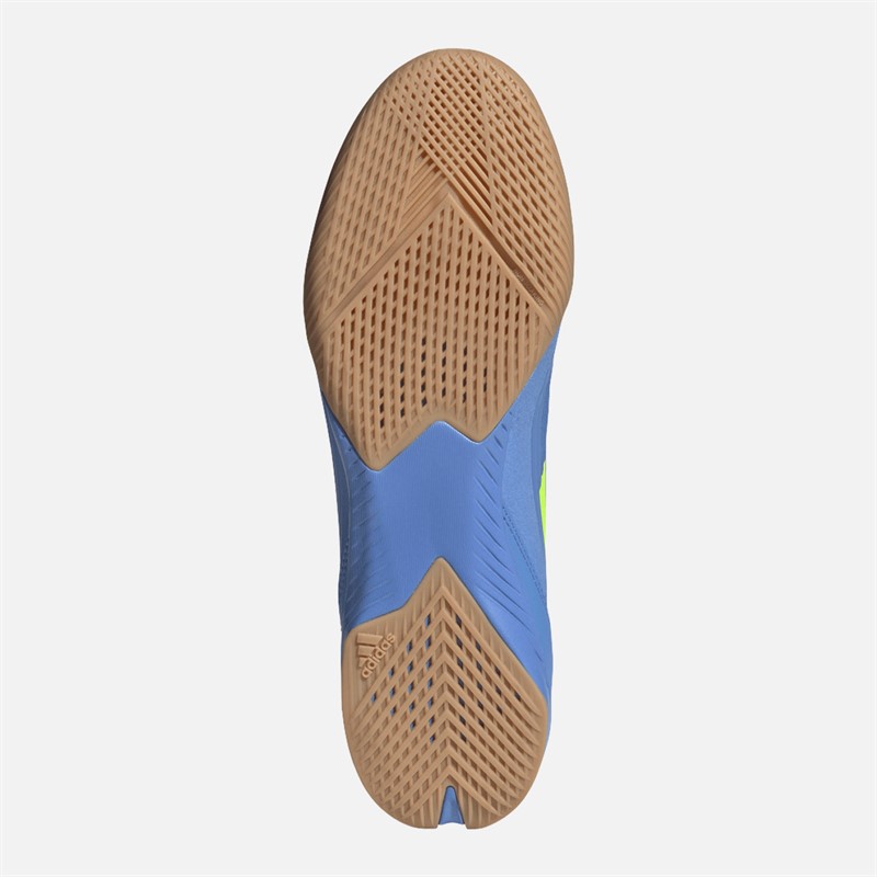 adidas Herren F50 League Hallenfußballschuhe Blue Fusion/Lucid Lemon/Lucid Pink