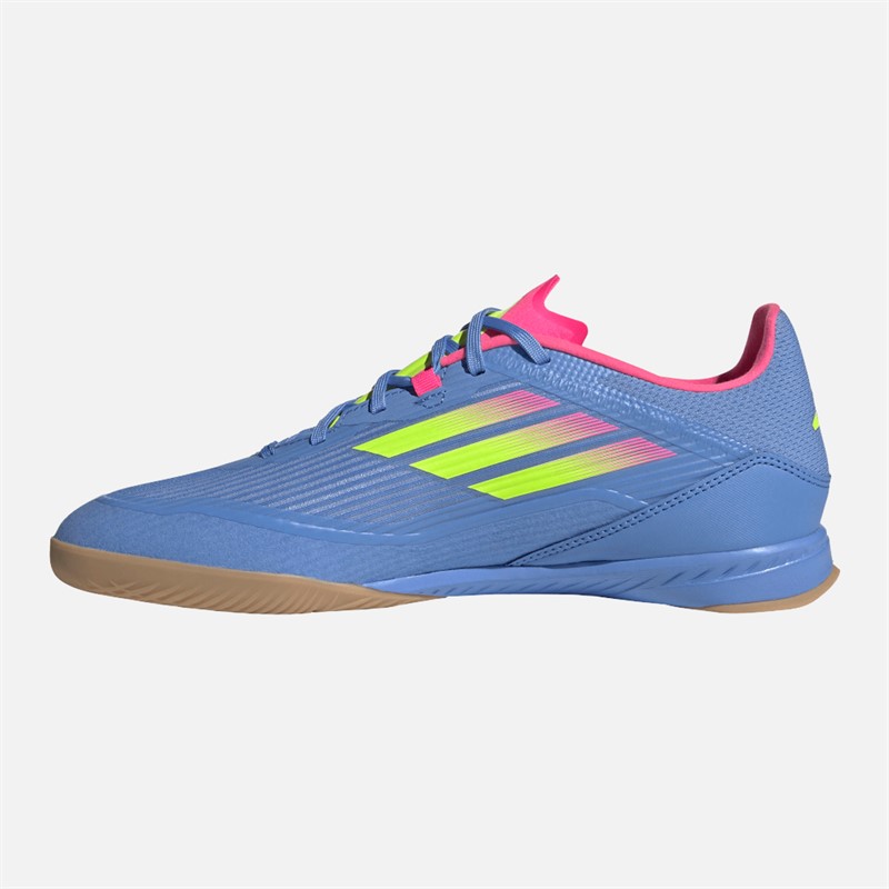 adidas Herren F50 League Hallenfußballschuhe Blue Fusion/Lucid Lemon/Lucid Pink