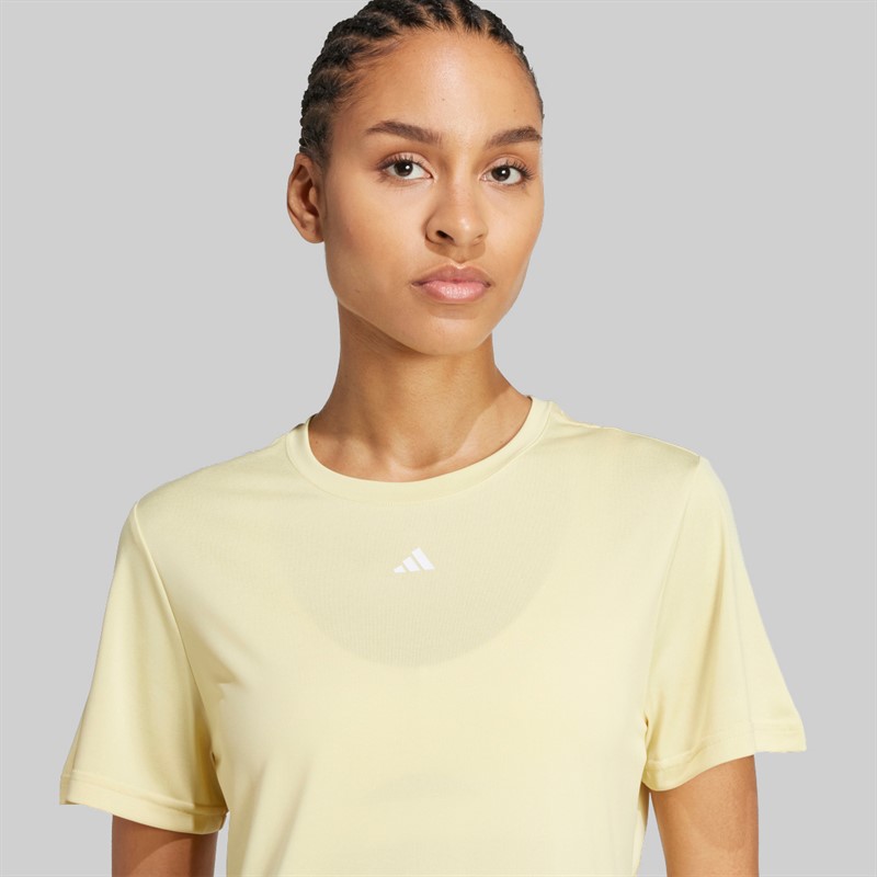 adidas dla niej Koszulka Zaprojektowana Do Treningu dla niej kolor Powder Yellow
