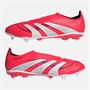 adidas Herren Predator League Schnürlose FG/MG Feste/Mehrere Boden Fußballstiefel Lucid Red/Cloud White/Core Black