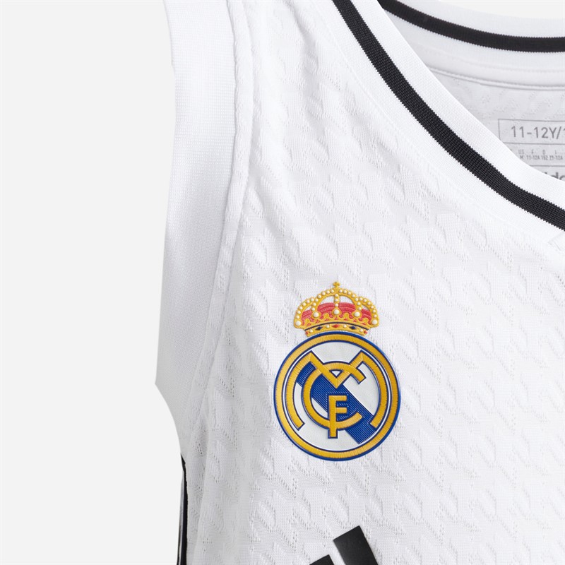 adidas Junior RMB Real Madrid 24/25 Heim Basketball Trikot Weiß