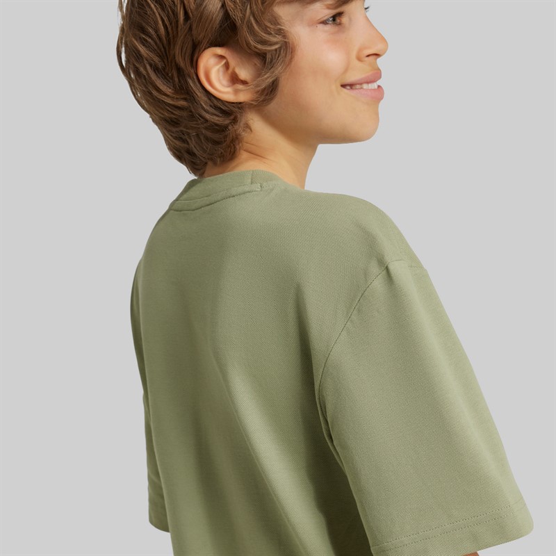 adidas Junior Junge Future Icons Logo T-Shirt Tent Green/Schwarz