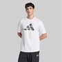 adidas Herren Codes Camo Grafik T Shirt Weiss