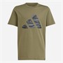 adidas Junior Drenge camo grafik logo t-shirt Olive Strata