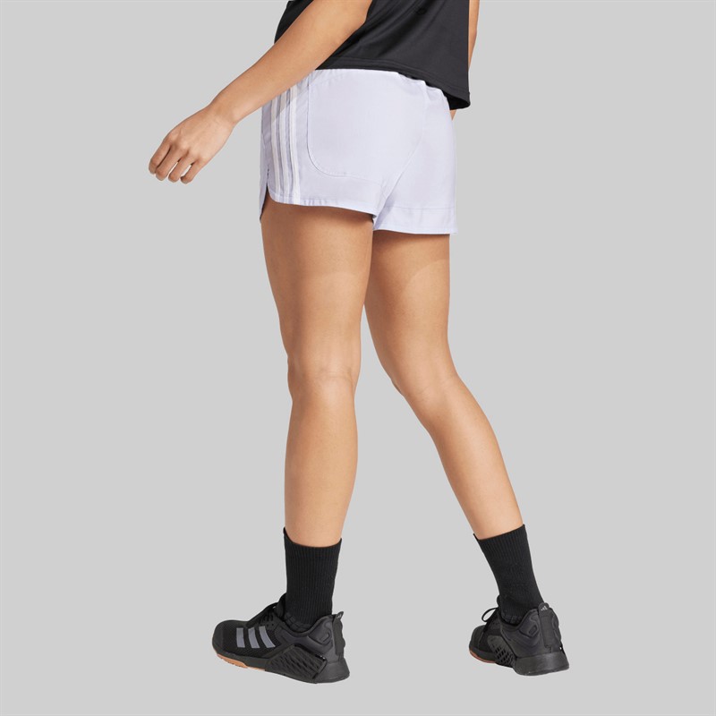 adidas Pacer Spodenki treningowe z wysokim stanem 3-Stripes woven dla niej kolor Violet Tone/Biały
