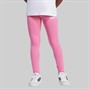 adidas Legginsy z z logo dla dziewcząt kolor Pink Fushion/Biały