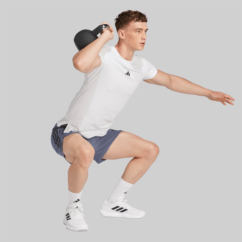 adidas Herren Primelift 3 Streifen Shorts Onix