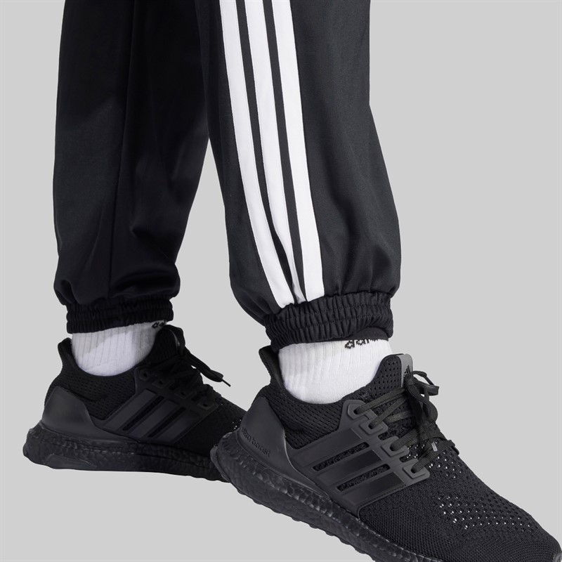 adidas Damen Übergrößen Trikot 3 Streifen Trainingshose Schwarz/Weiß