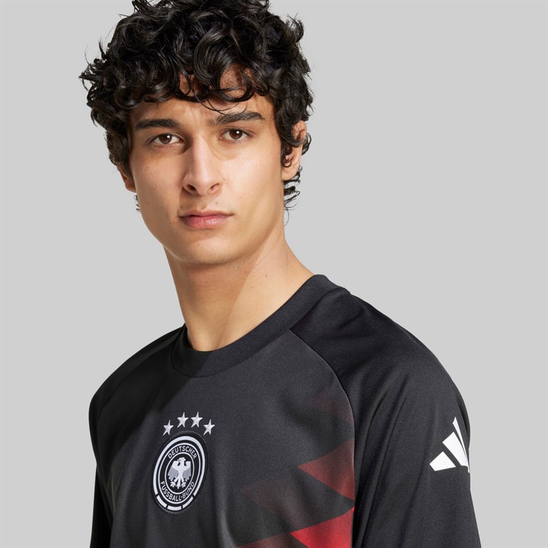 adidas DFB Niemcy 23/24 Koszulka przedmeczowa dla niego kolor Czarny
