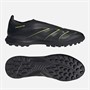 adidas Herren Predator League Schnürsenkellose TF Astro Fußballschuhe Core Black/Carbon/Lucid Lemon