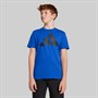 adidas Junior Junge Essentials Logo T Shirt Royal Blue/Schwarz