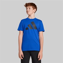adidas Junior Junge Essentials Logo T Shirt Royal Blue/Schwarz