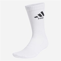 adidas Paris Logo Gepolsterte Sportsocken Weiß/Schwarz