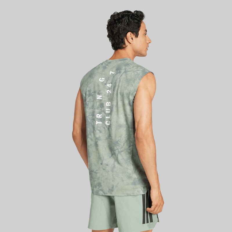 adidas Herren Primelift Grafik Tanktop Wonder Silver/Schwarz