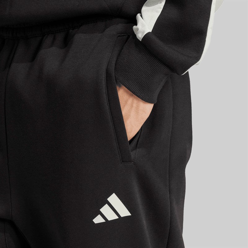 adidas Herren Saisonale Essentials Farbblock Trainingshose Schwarz
