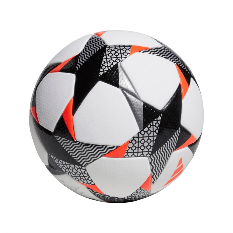 adidas UWCL Champions League Pro 23/24 K.O. Spiel Fußball (FIFA Quality Pro zertifiziert) Weiß/Schwarz/Solar Red