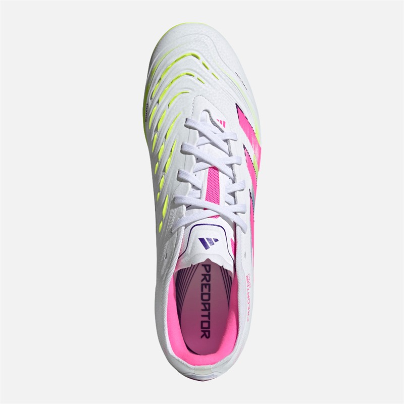 adidas Herren Predator Pro MG Multi Ground Fußballschuhe Cloud White/Lucid Pink/Lucid Lemon