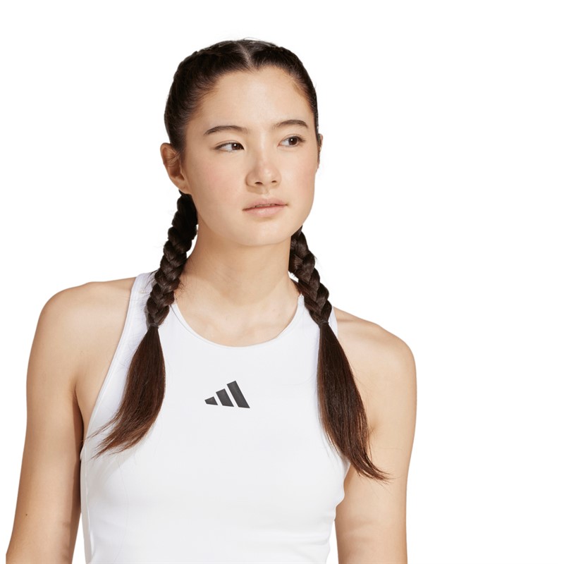 adidas Power 3 Stripes Racerback koszulka bez rękawów dla niej kolor Biały