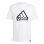 adidas Herren T Shirt mit Grafik Druck Weiß