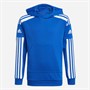 adidas Squadra 21 bluza z kapturem dla chłopca kolor Royal Blue/Biały