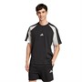 adidas Herren Saisonale Essentials Farbblock T Shirt Schwarz