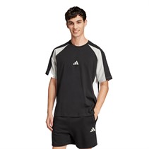 adidas T-shirt z kolorowymi blokami dla niego kolor Czarny