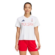 adidas Treningowa koszulka dla niej Polska Olimpijska dla niej kolor Biały