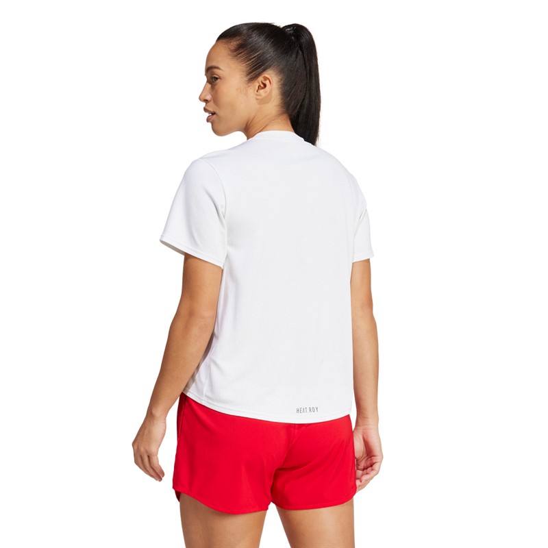 adidas Damen Team Polen Olympisches Trainings T Shirt Weiß