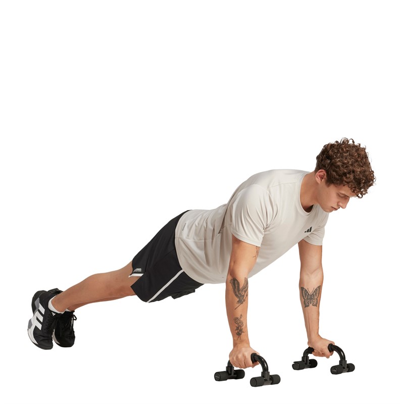 adidas Herren Train Essentials T Shirt Beige/Schwarz Beige /Schwarz