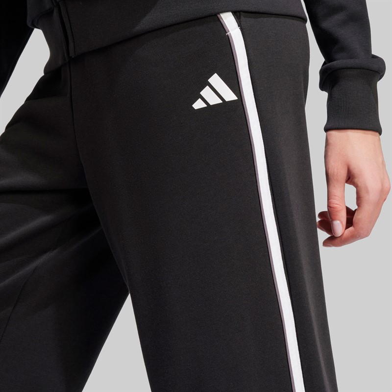 adidas Dresy z francuskiego frotte w kolorowe akcenty dla niej kolor Czarny